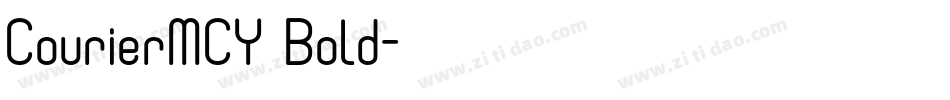 CourierMCY Bold字体转换